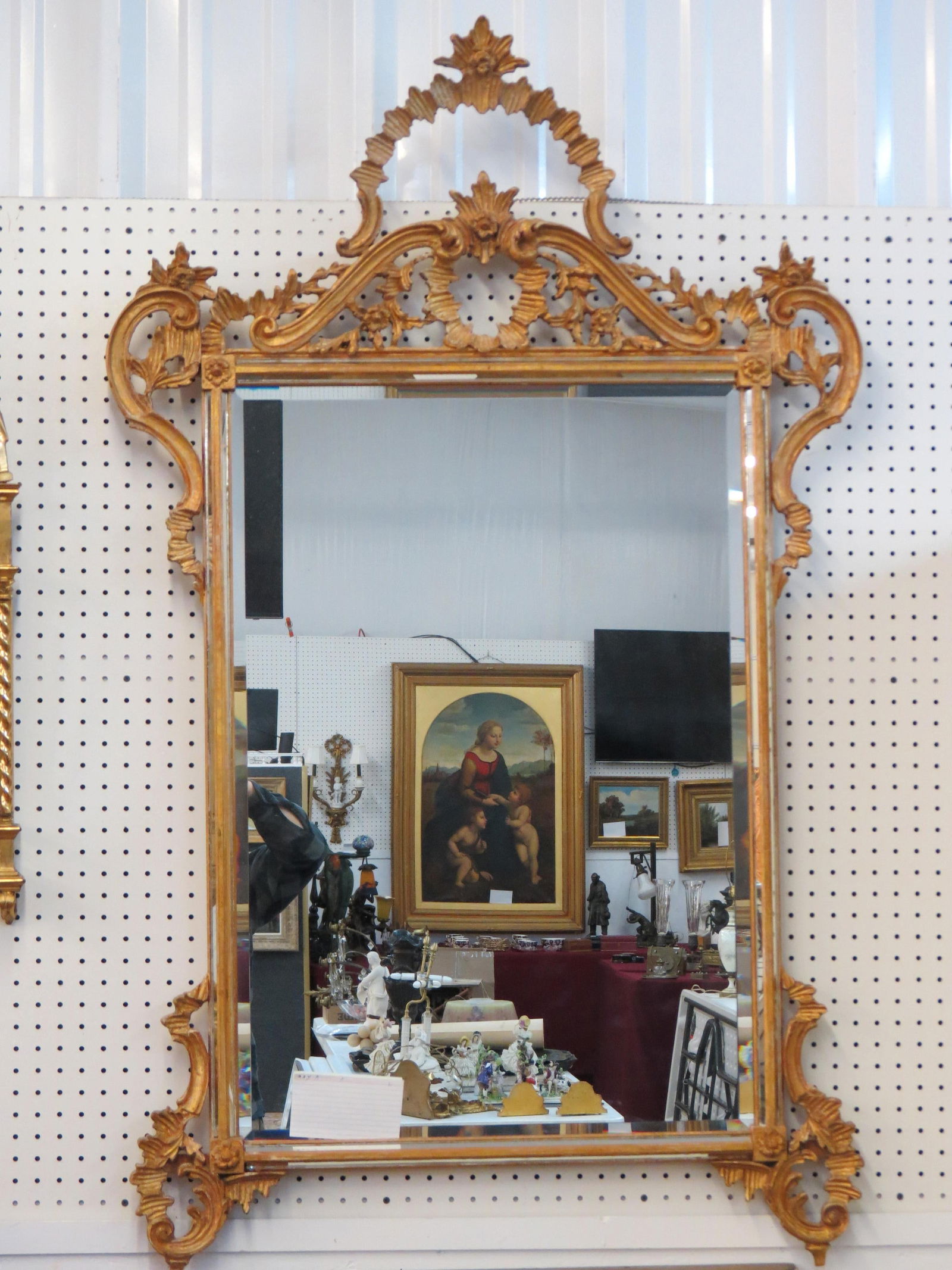 LaBarge Carved & Gold Gilt Wall Mirror, (1 of 4)