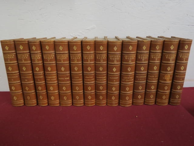 14 Volume Book Set "Irving's Works", 1853, (1 of 5)