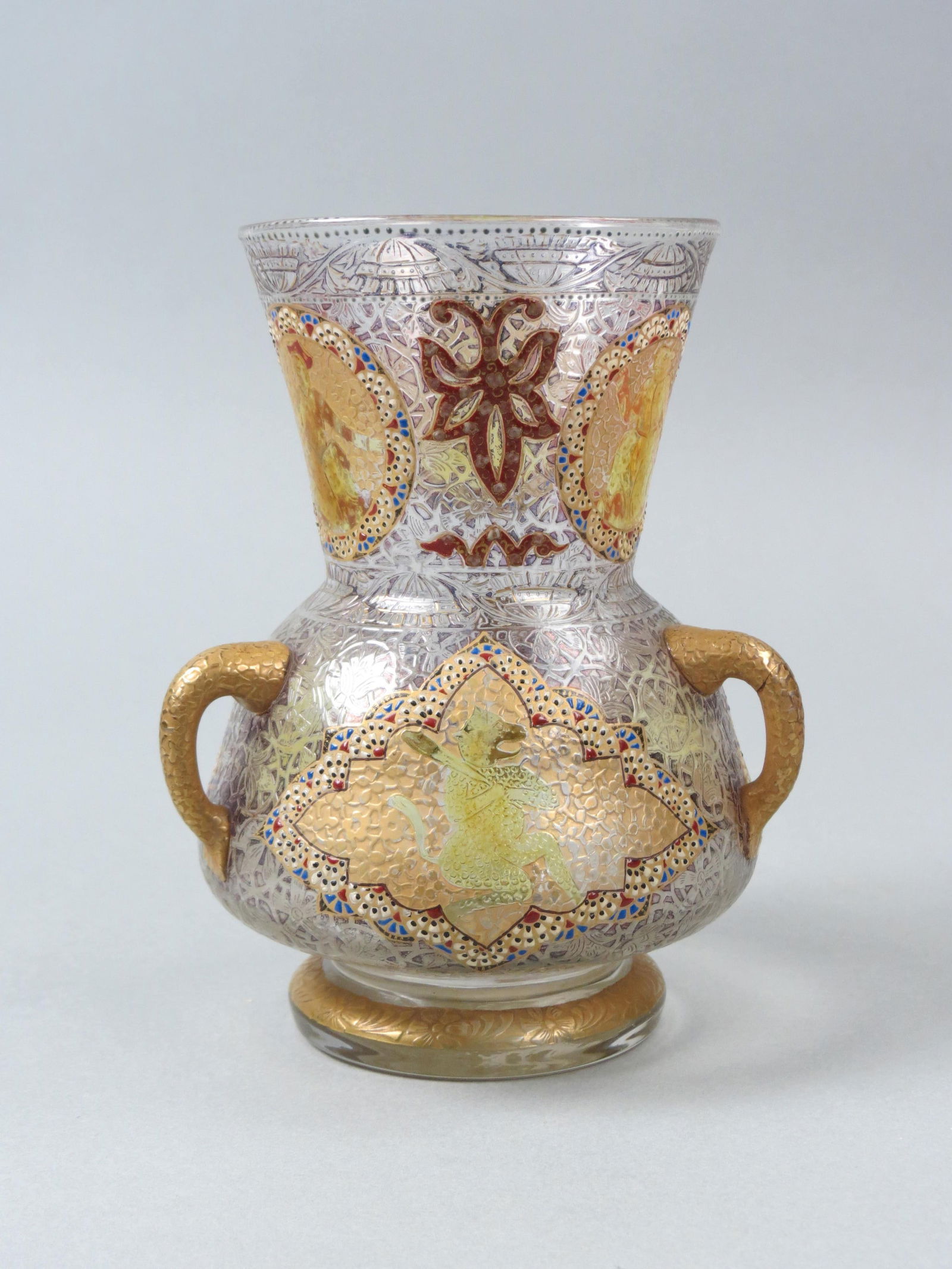 Rare Galle Art Glass "Mosque Lamp", (1 of 10)