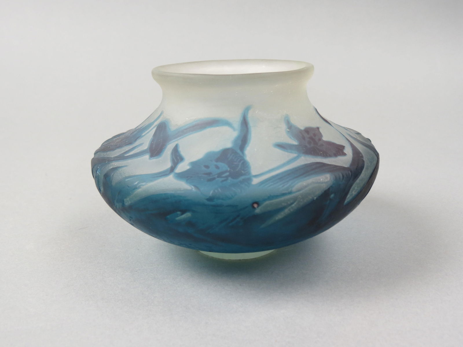 Galle Cameo Art Glass Vase, (1 of 7)