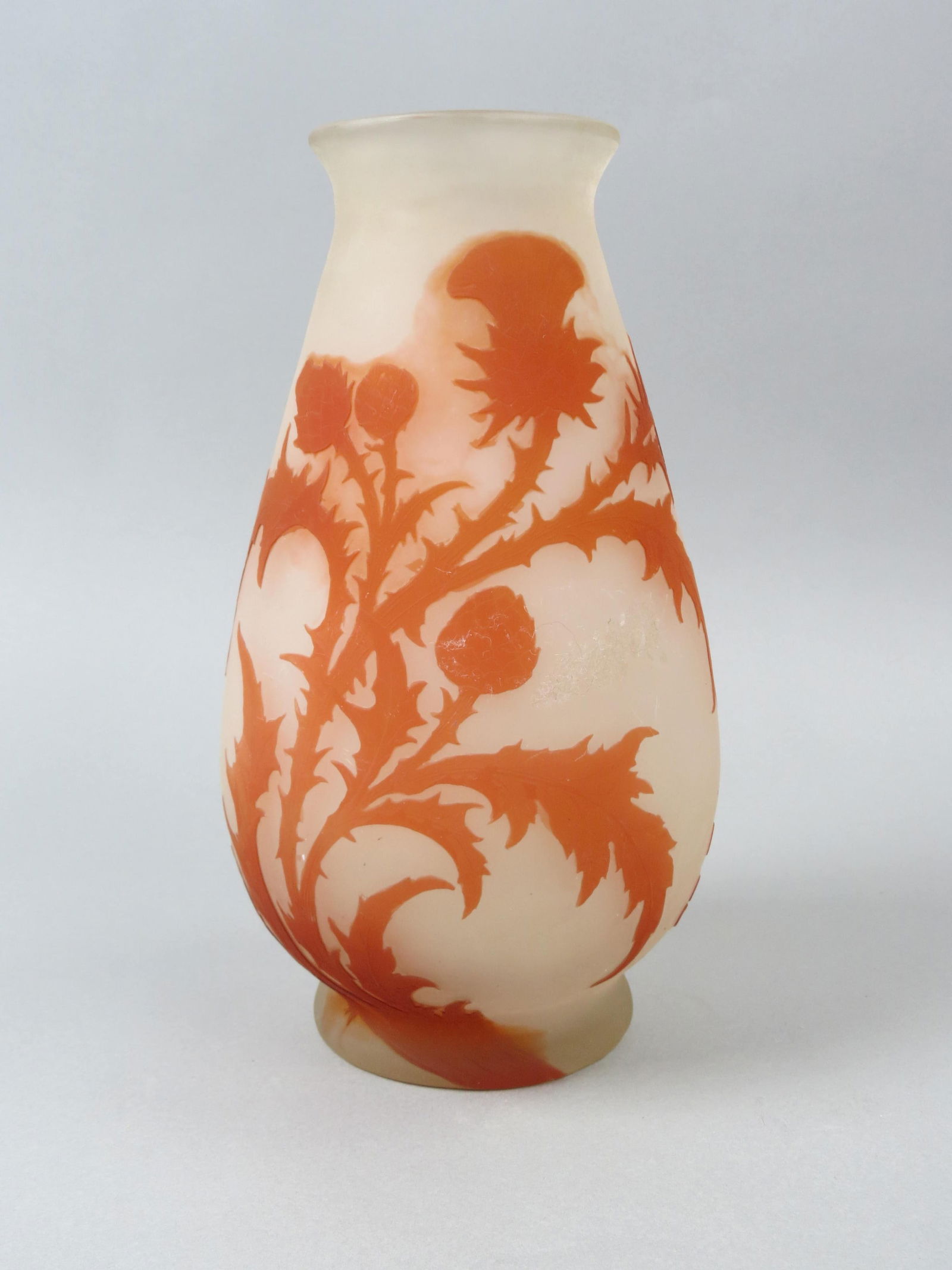 Galle Cameo Art Glass Vase, (1 of 8)