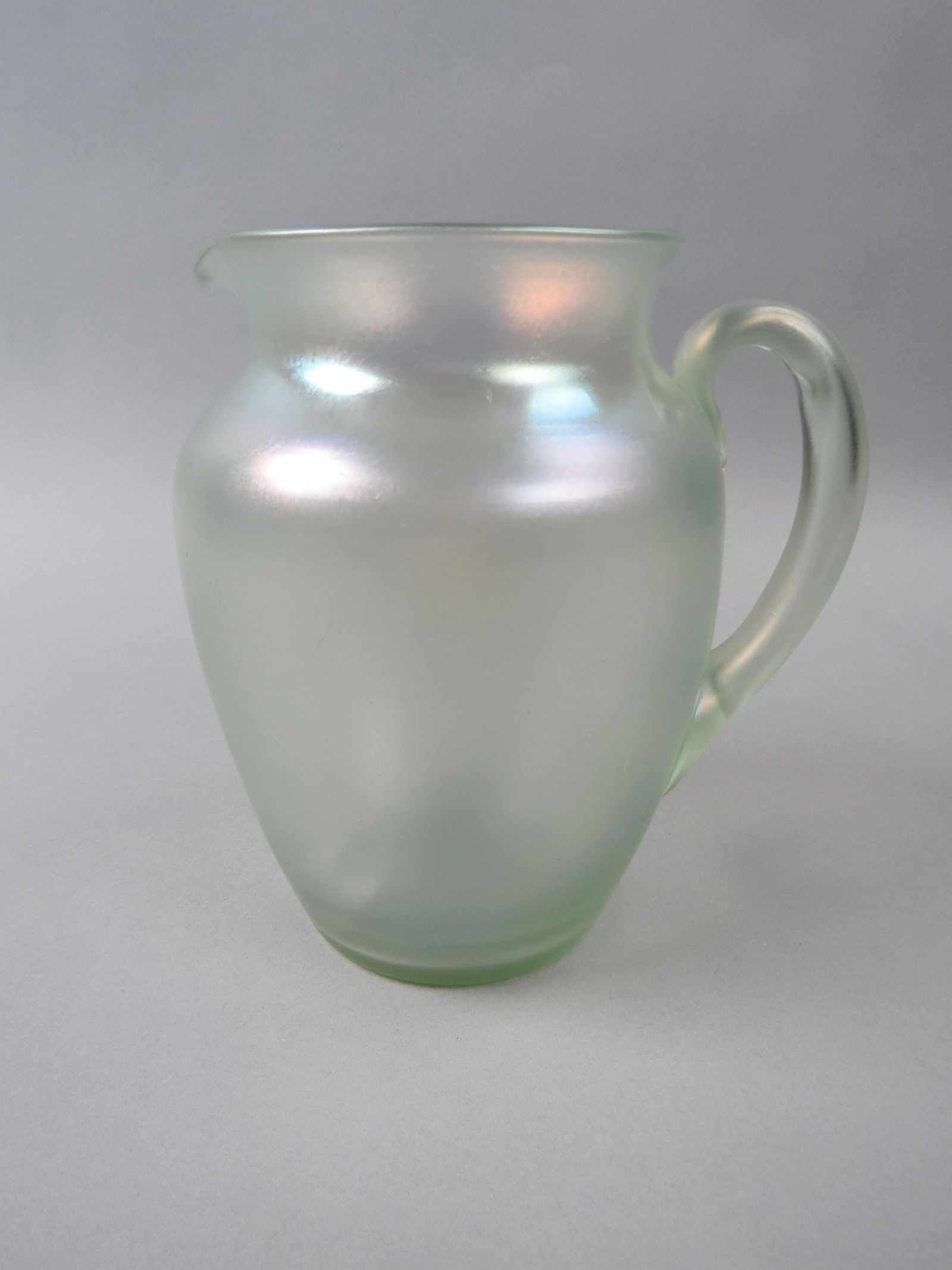 Steuben Art Glass "Aquamarine" Pitcher, (1 of 4)