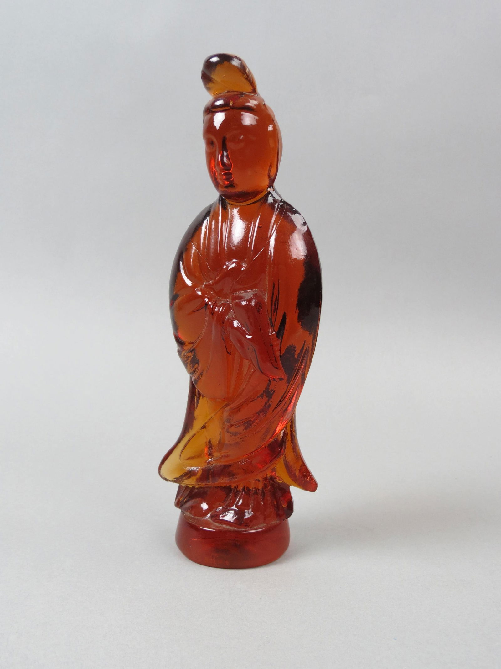 Steuben Art Glass Figurine of Guanyin, (1 of 5)