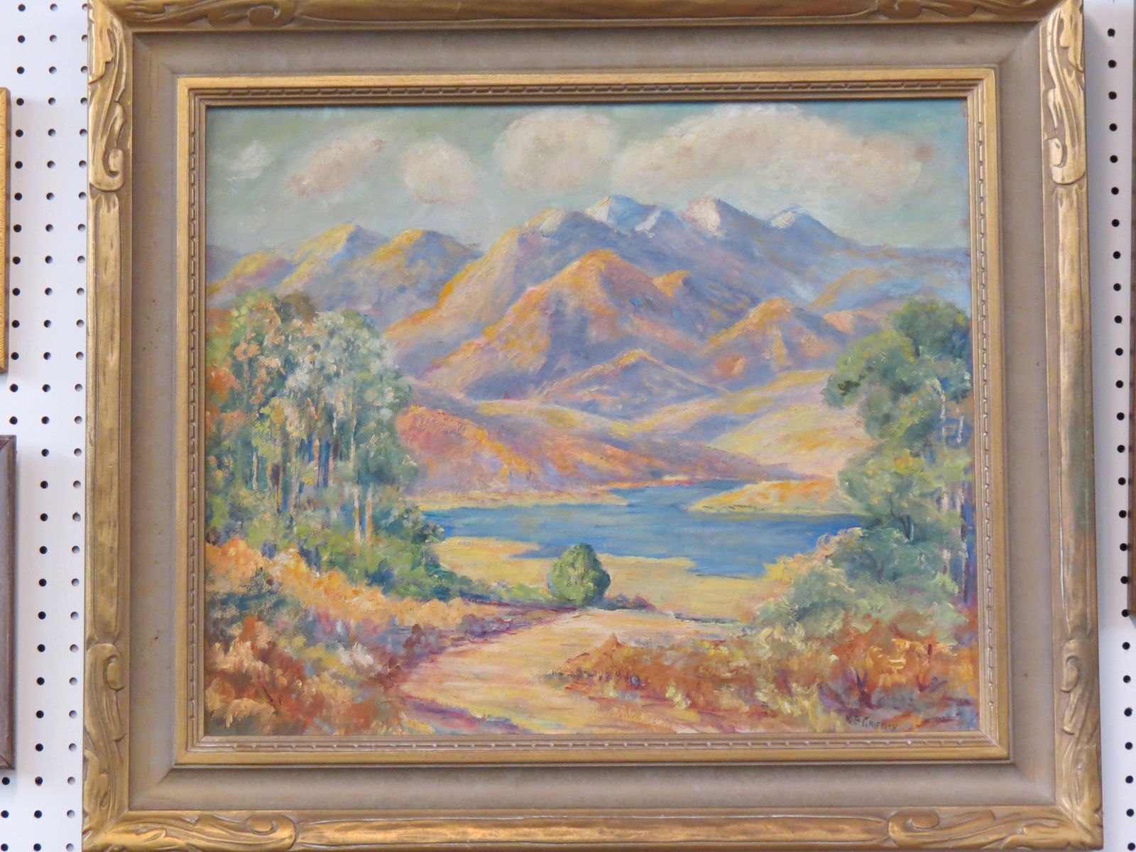 K.B. Griffith, oil, Western Autumn landscape, (1 of 3)