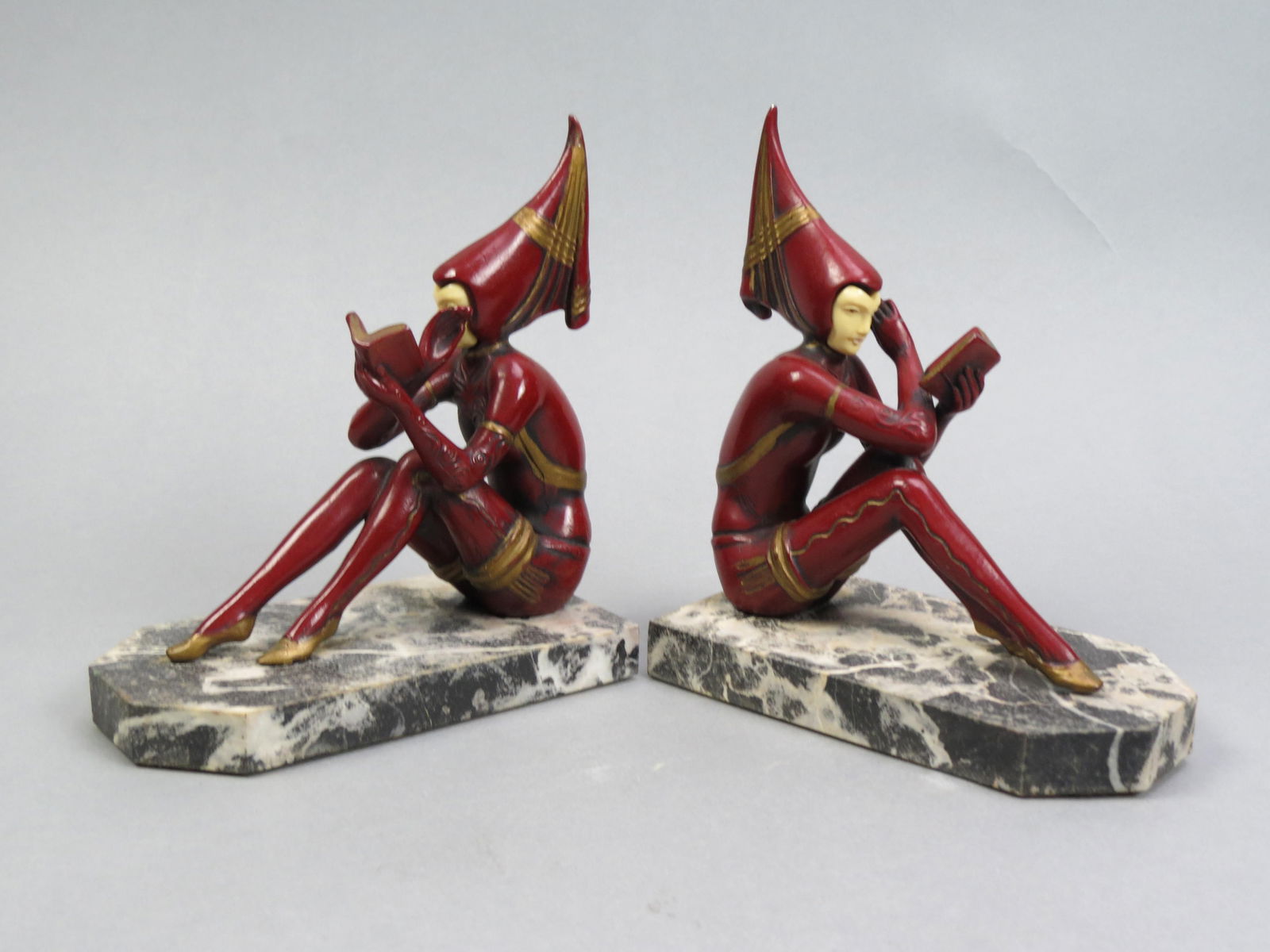 Pair of Art Deco "Pixie" Bookends, (1 of 5)