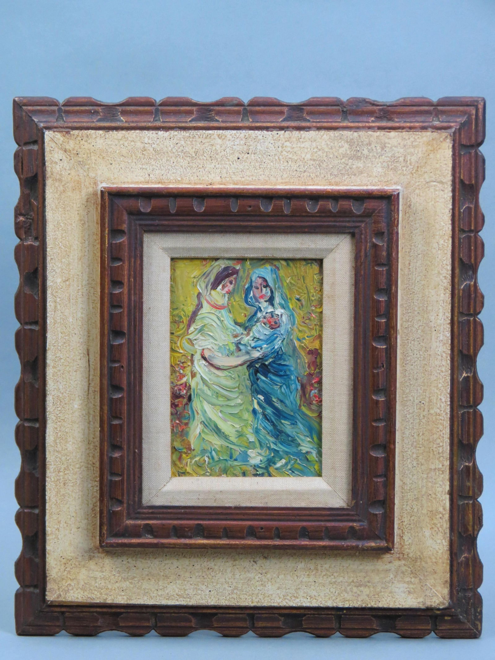 Carlos Lopez Ruiz, oil, Women with Baby, (1 of 3)