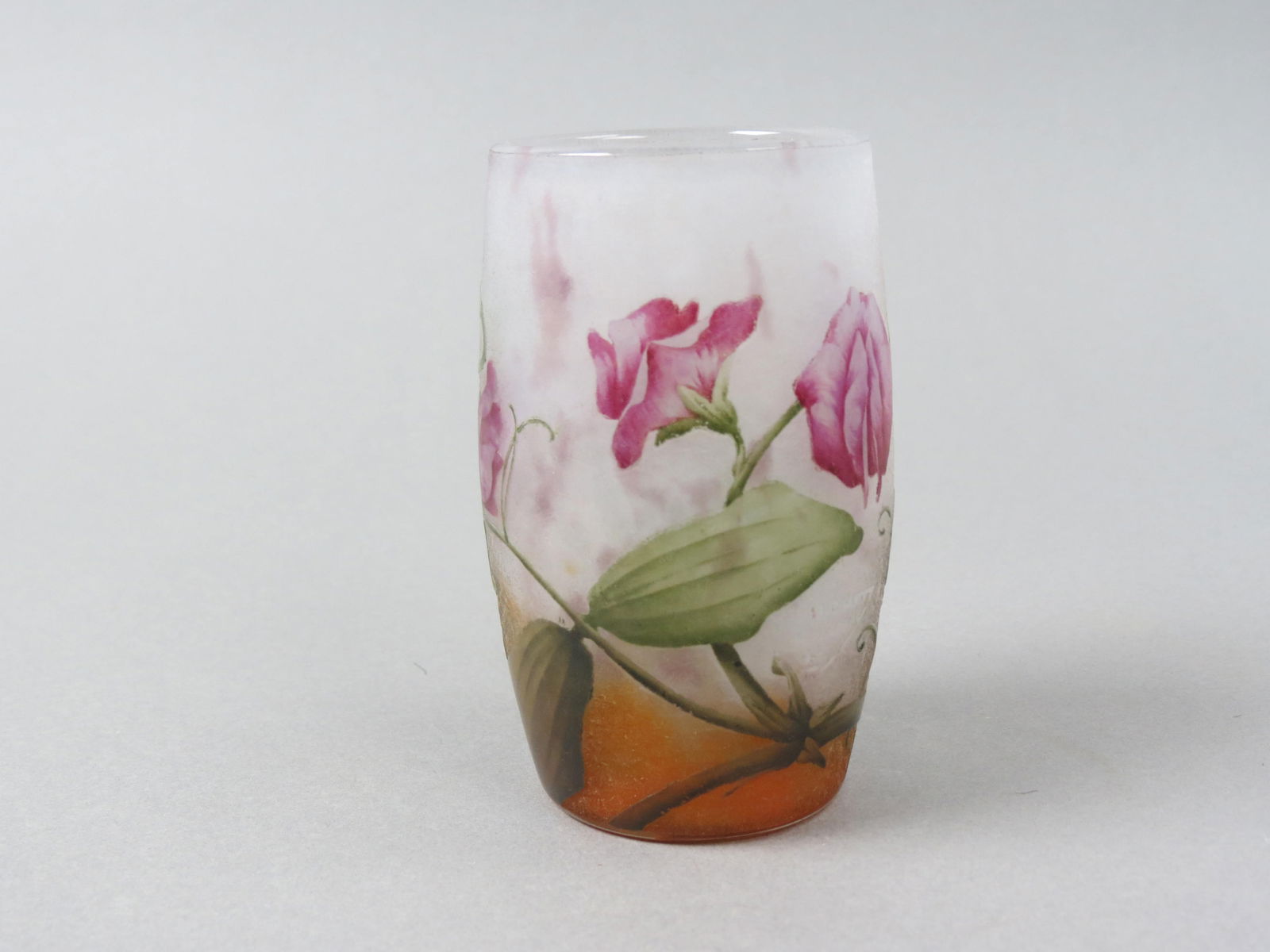 Daum Nancy Cameo Art Glass Vase, (1 of 7)