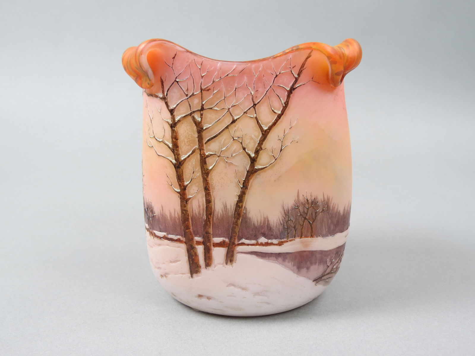 Legras Cameo Art Glass Vase, (1 of 5)