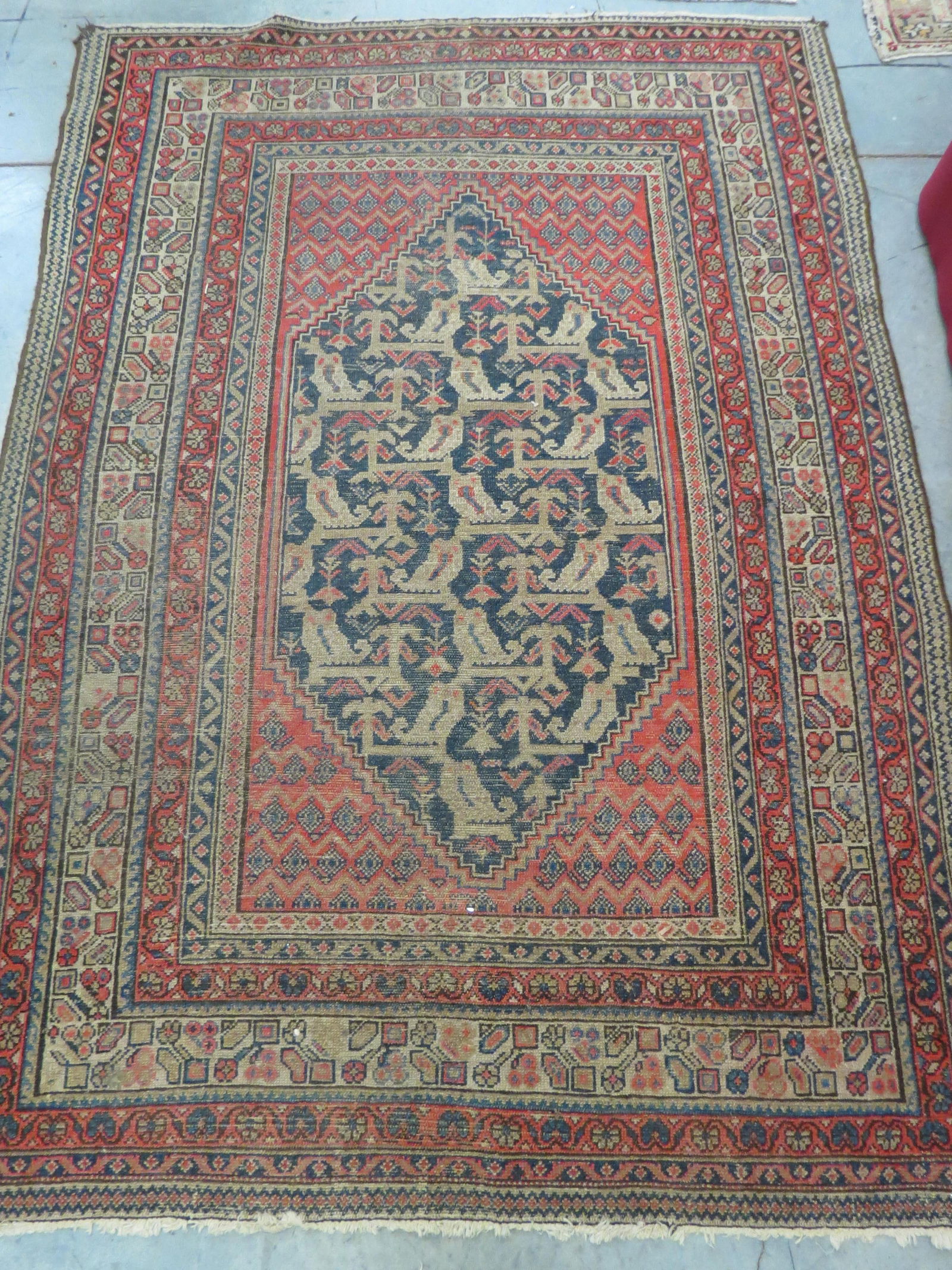 Antique Persian Handmade Rug, (1 of 4)
