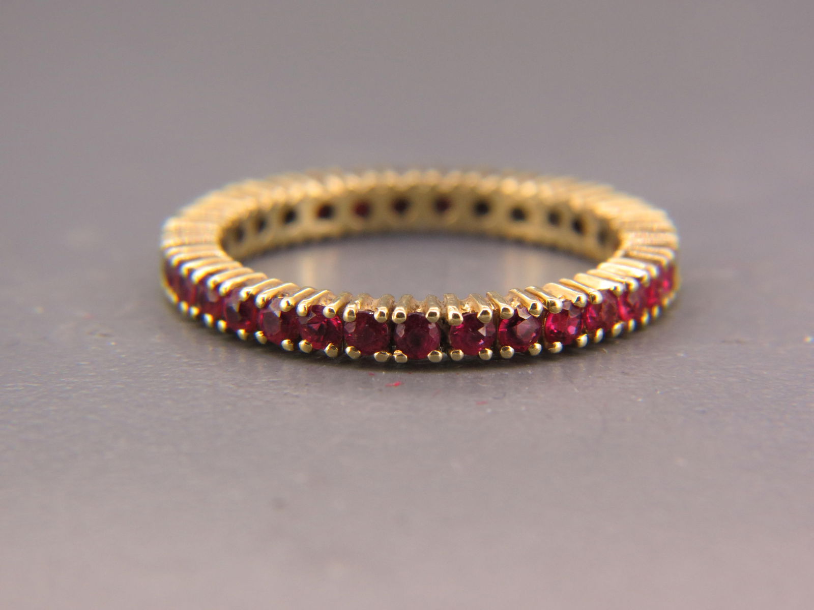Ruby 14K Yellow Gold Eternity Band, (1 of 4)