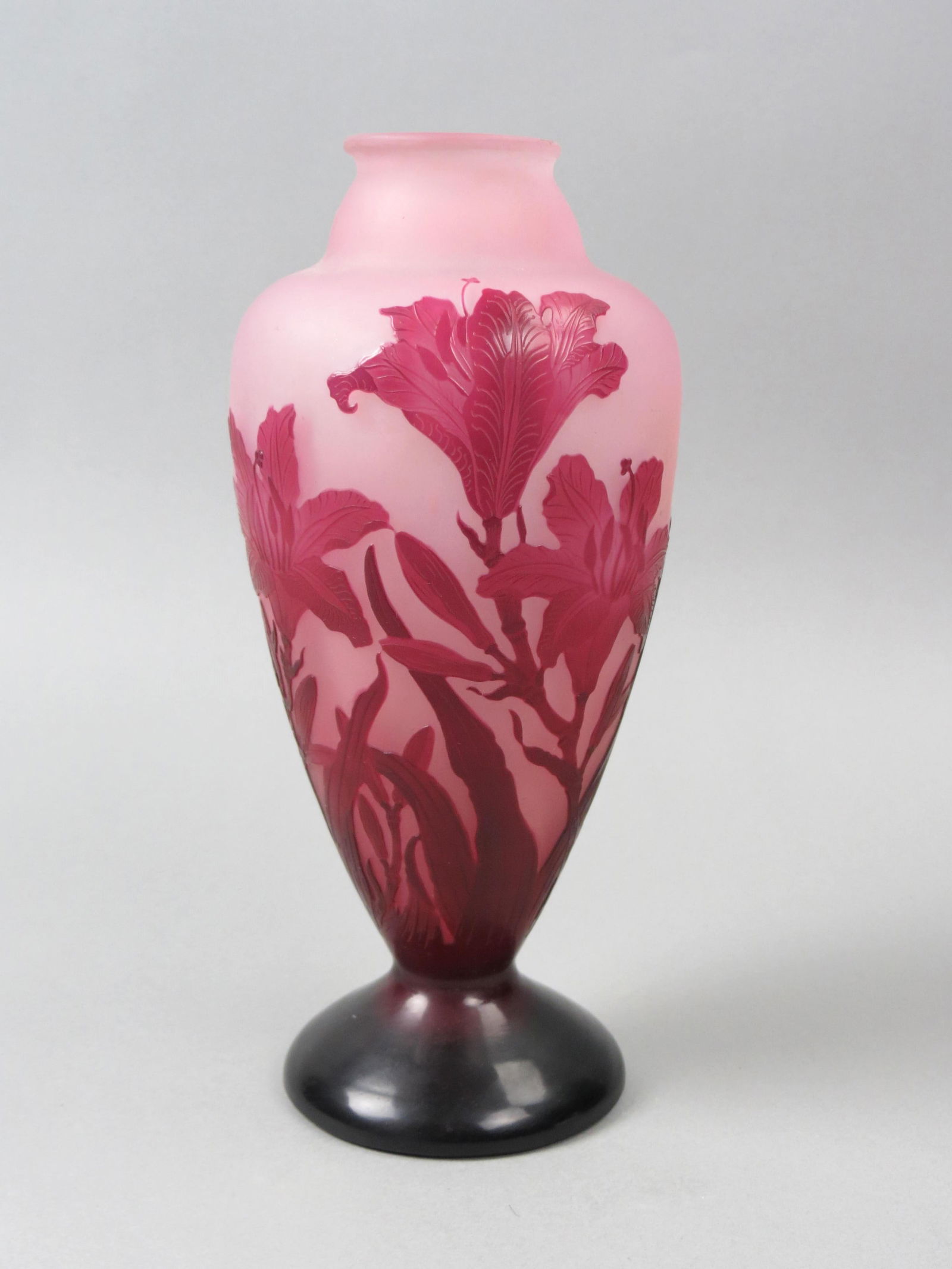 Galle Cameo Art Glass Vase, (1 of 8)