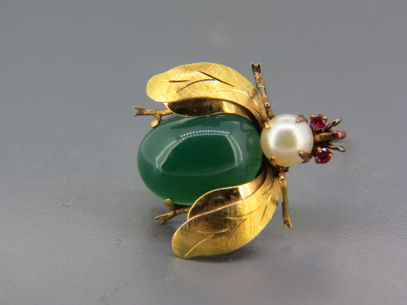 14K Gold Figural Bee Brooch, (1 of 5)