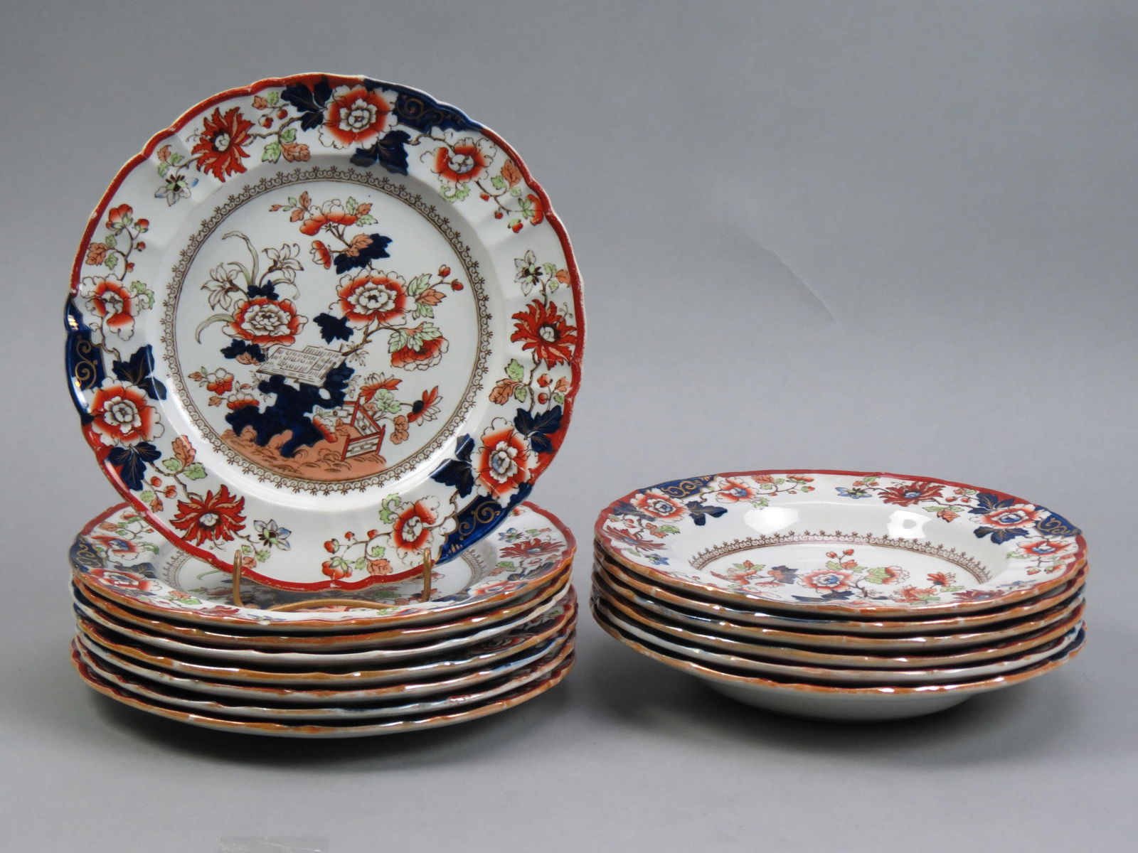 14 pcs. Mason's Ironstone Dinnerware, (1 of 4)