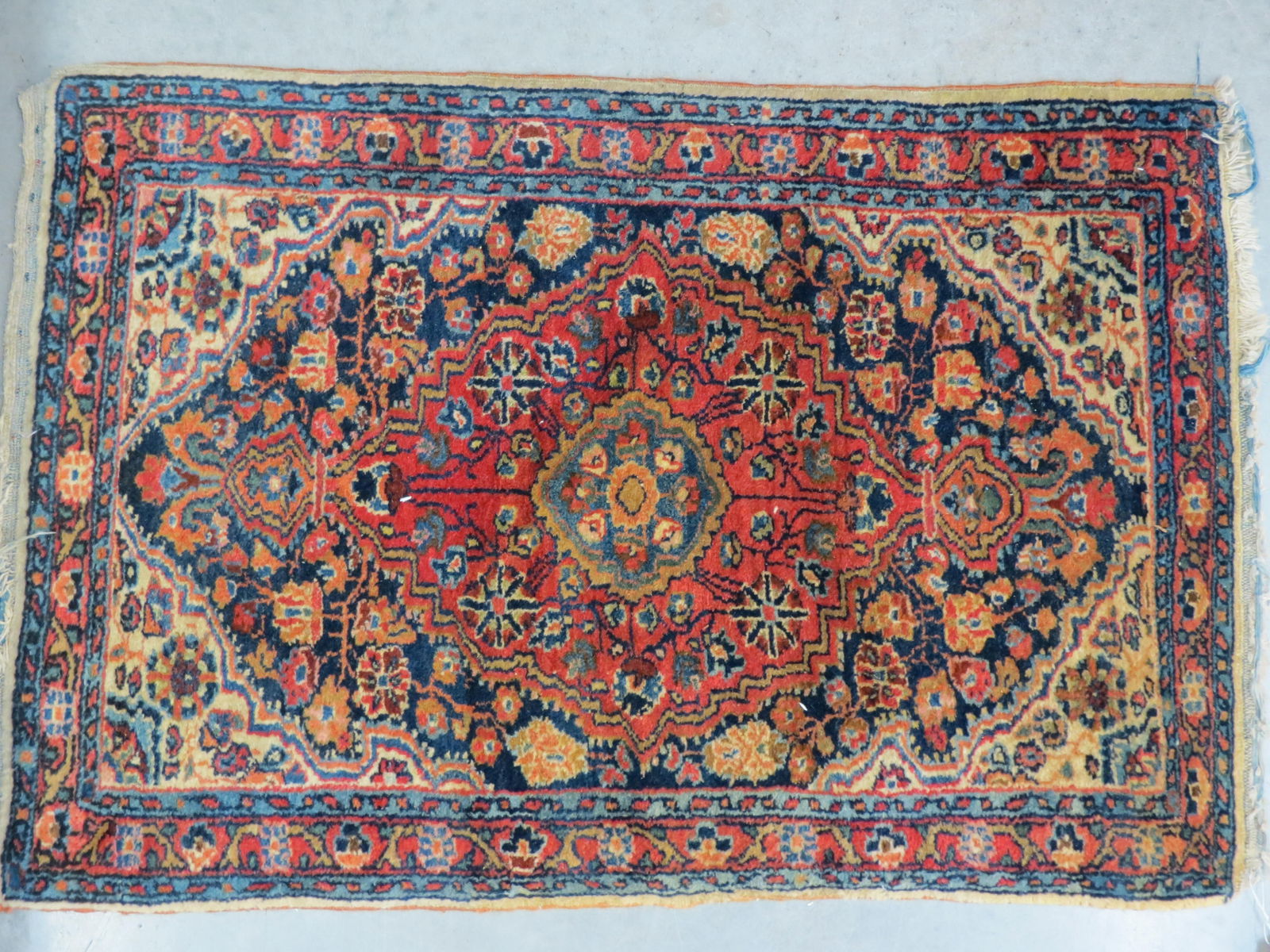 Lillihan or Farahan Persian Handmade Mat, antique, (1 of 4)