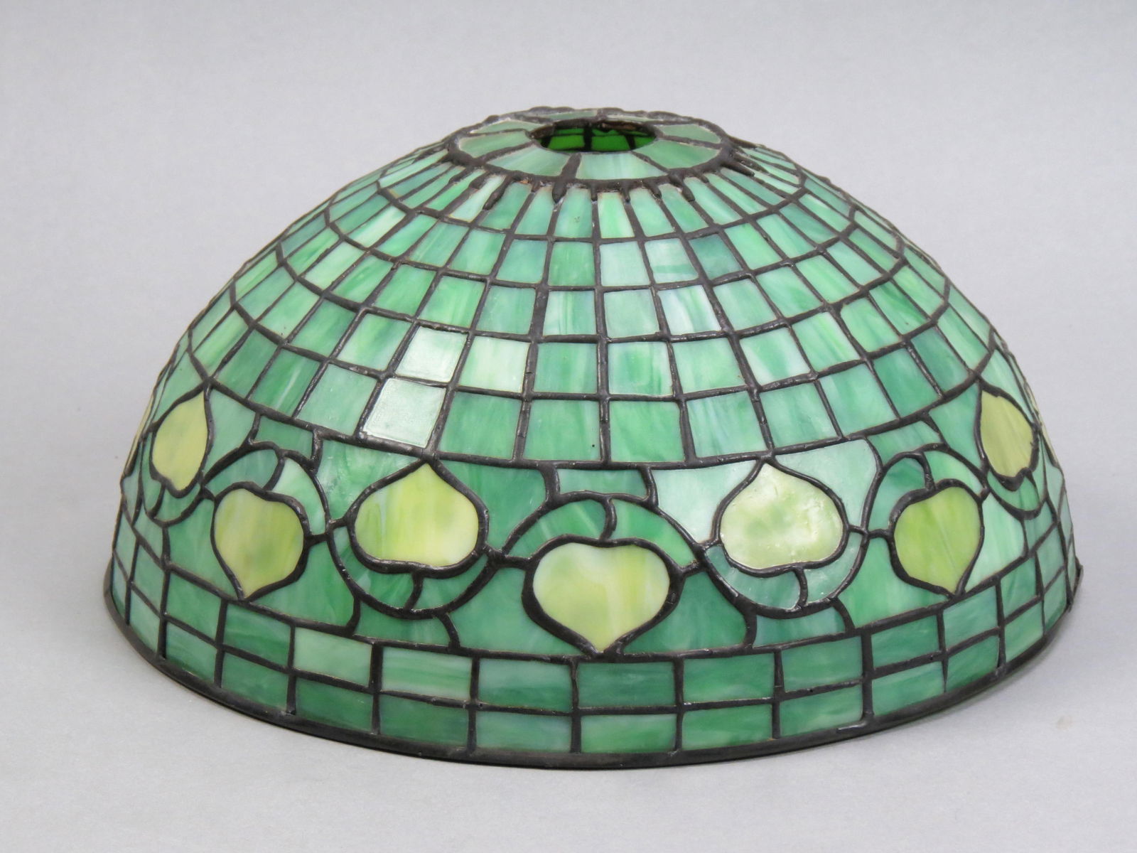 Tiffany Style Leaded Glass Shade, (1 of 9)