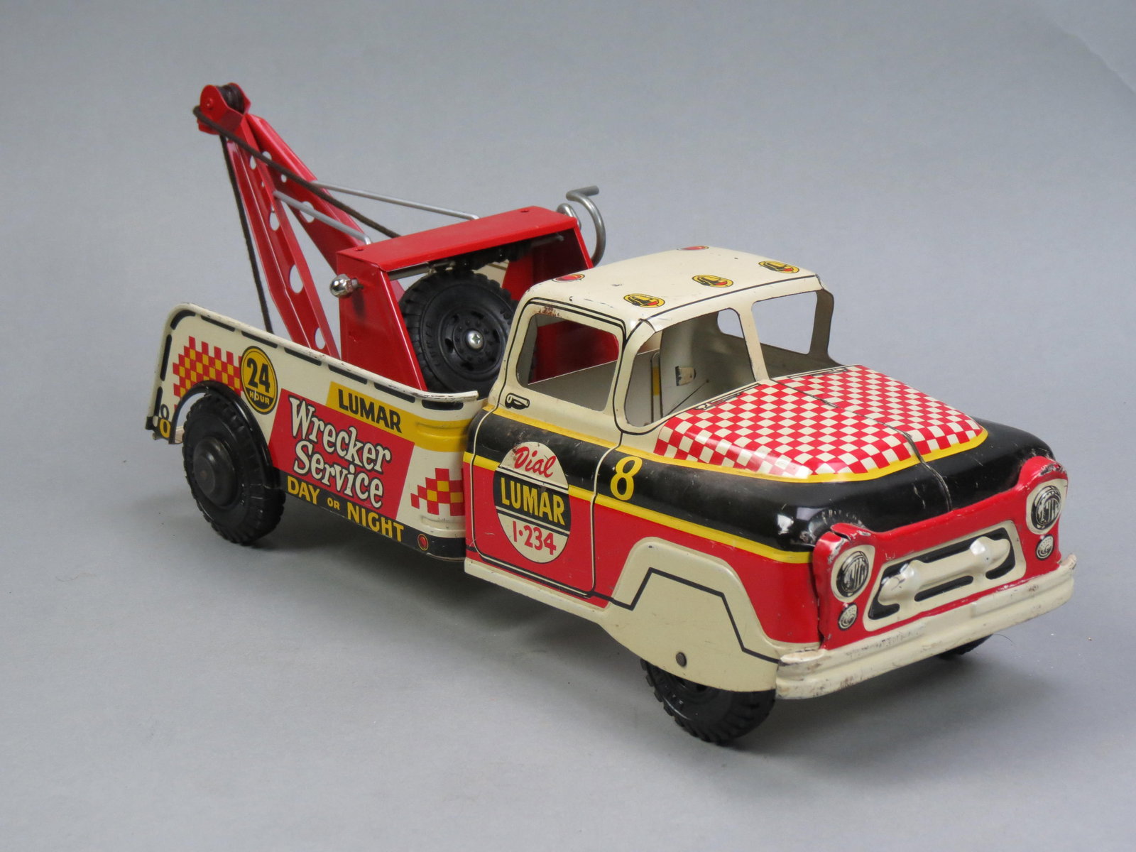 Marx Tin Toy Wrecker Truck "Lamar", (1 of 6)