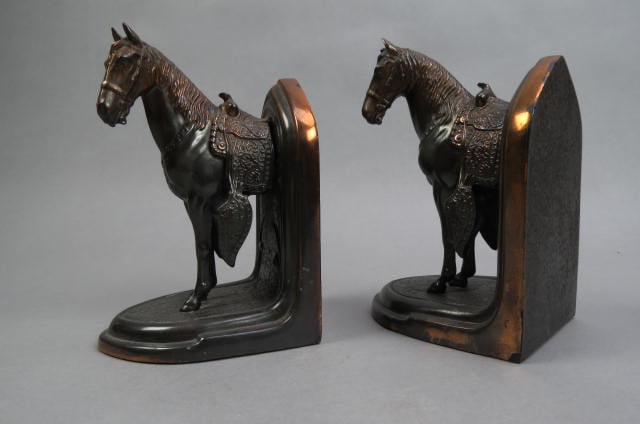 Pair of Western Horse Bookends, Aer Deco era, (1 of 4)