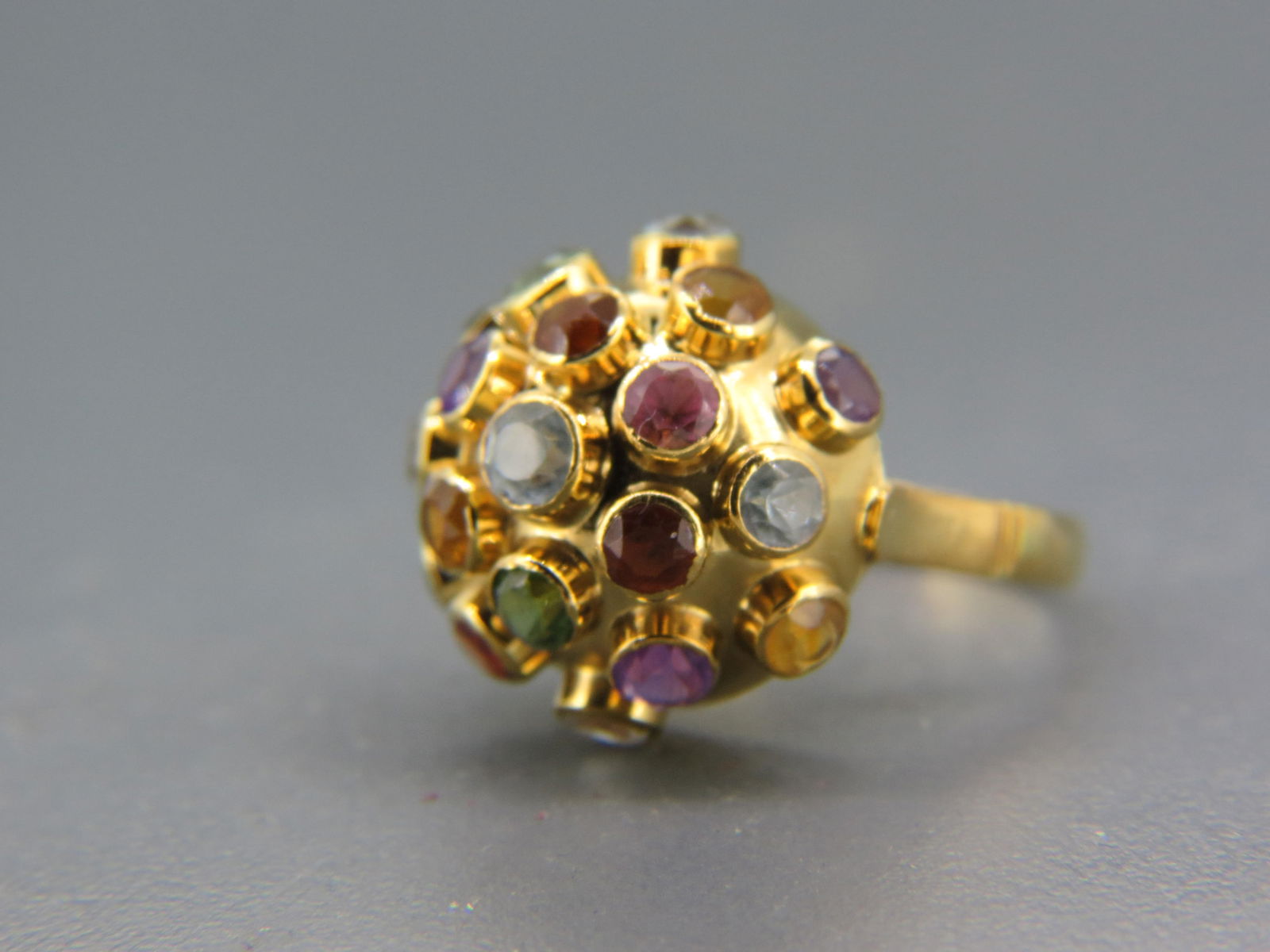 Multi-color 18K Gold "Sputnik" Ring, (1 of 5)