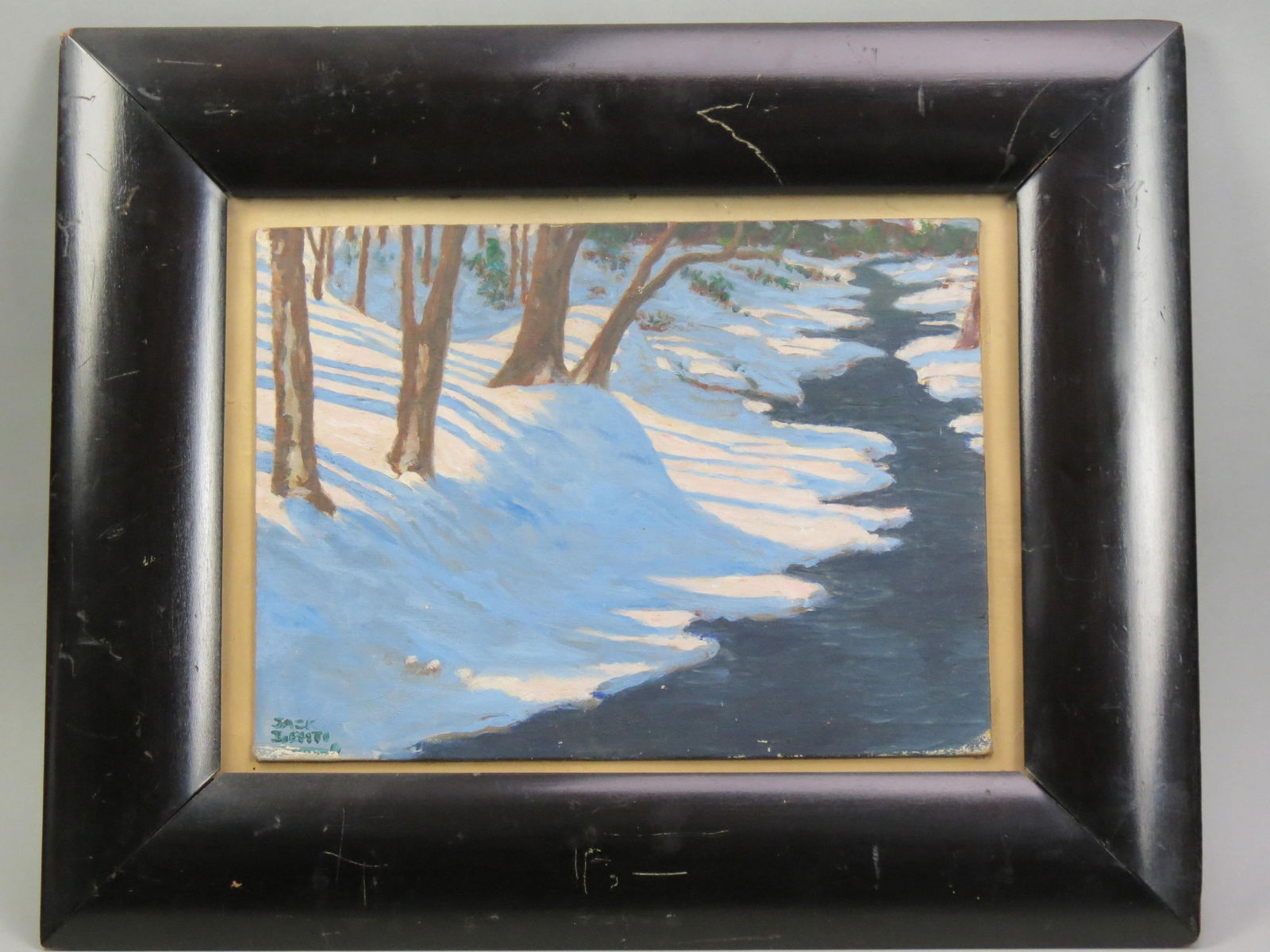 John "Jack" Lehti, oil, Winter Landscape (1 of 3)