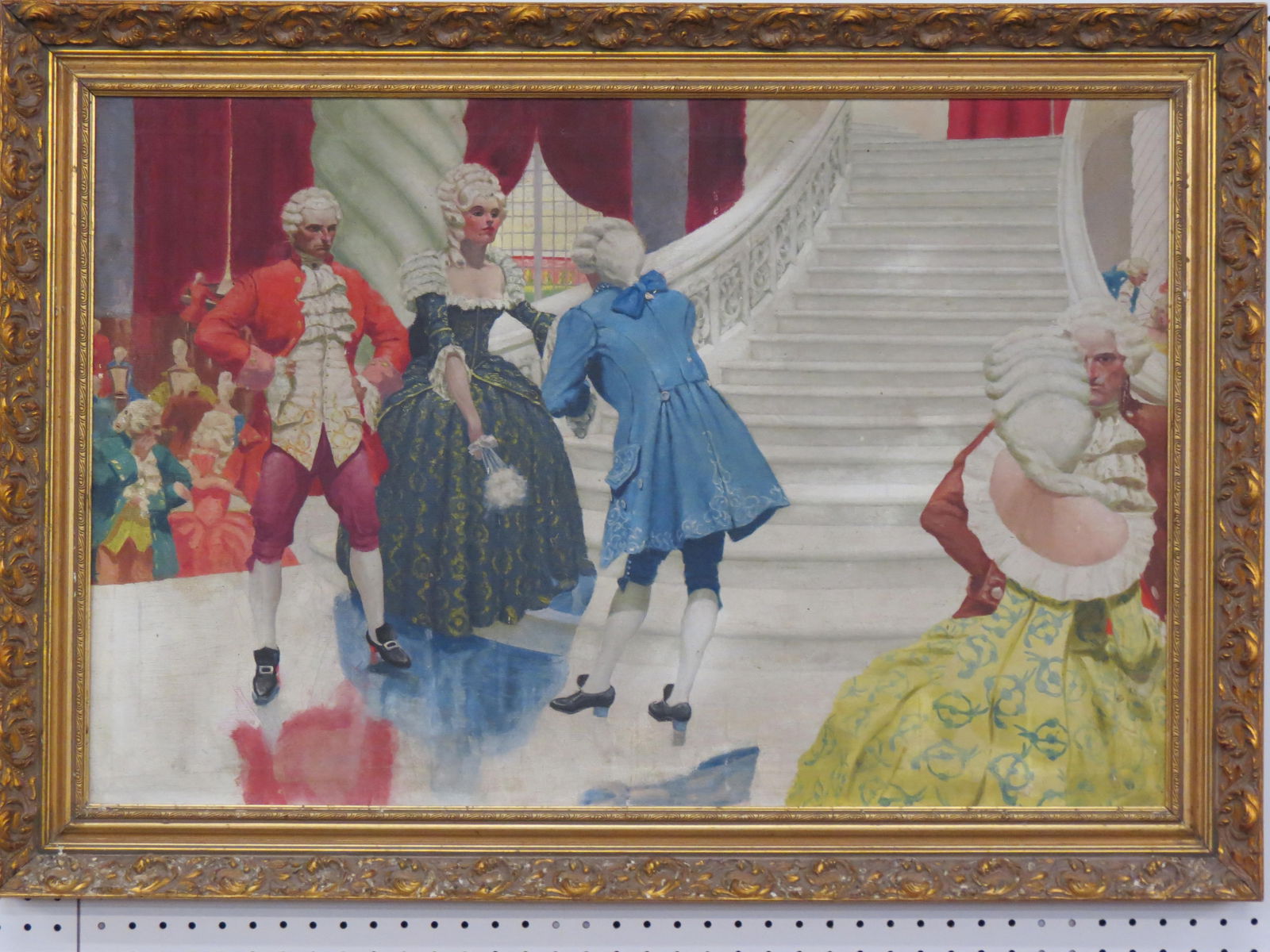 John "Jack" Lehti, oil, Couples at  Party, (1 of 4)