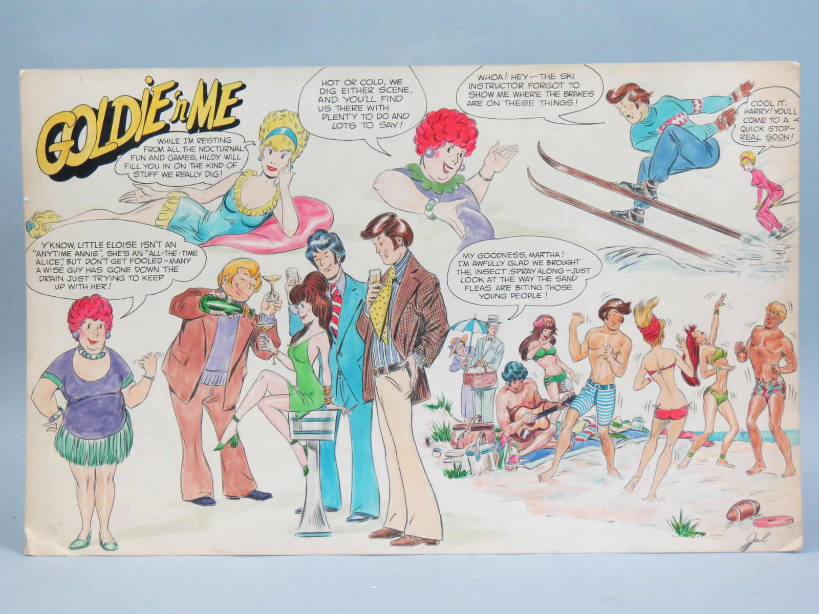 John Lehti, illustration art, "Goldie & Me", (1 of 3)