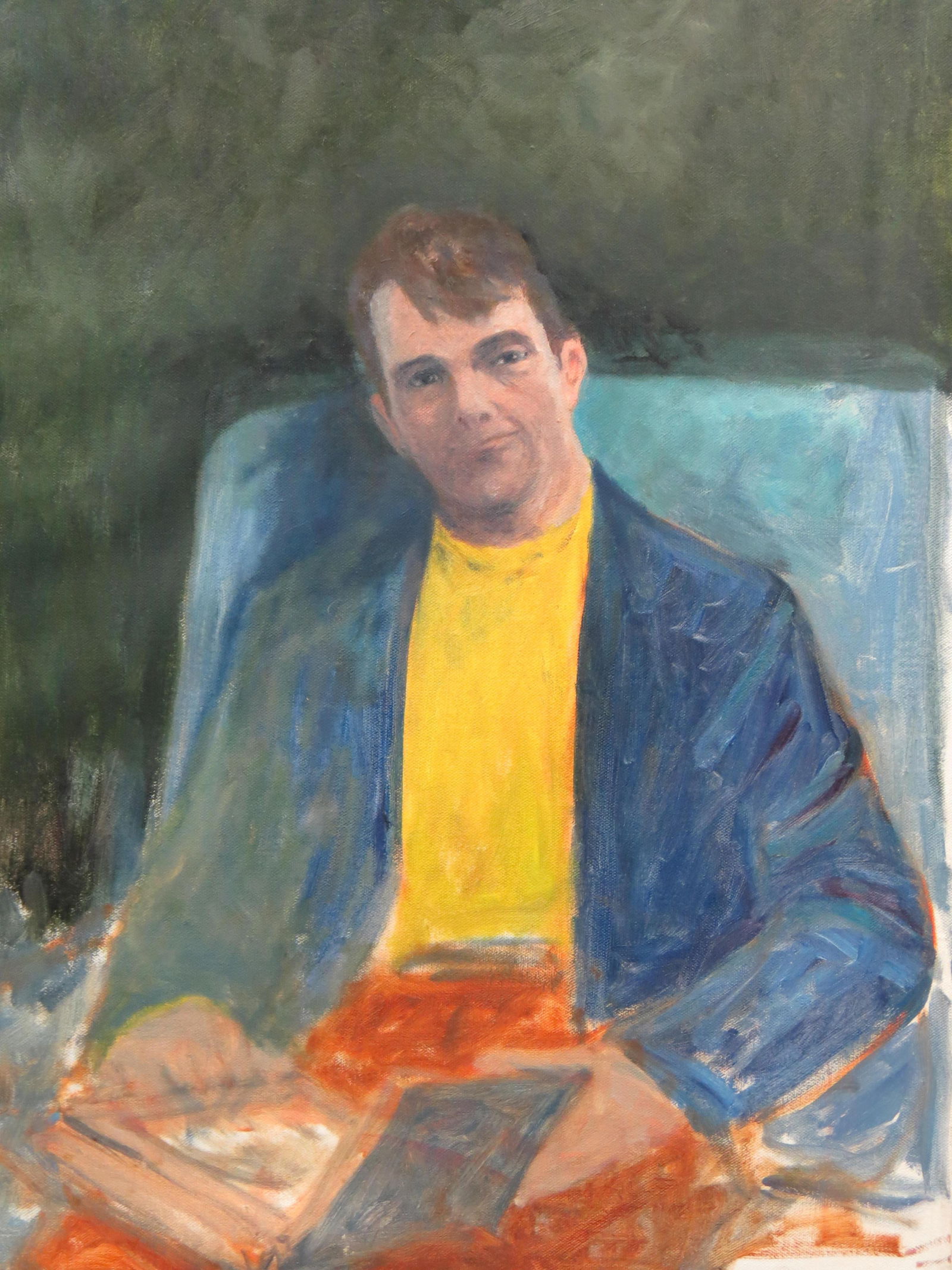 John "Jack" Lehti, oil, Portrait of a Man, (1 of 2)