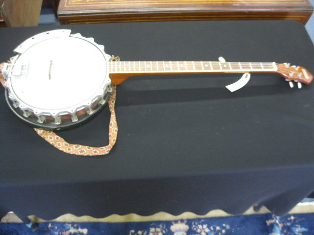 Vernon Banjo, fine quality instrument, with case.: made by C. Bruno and Sons, circa 1905.