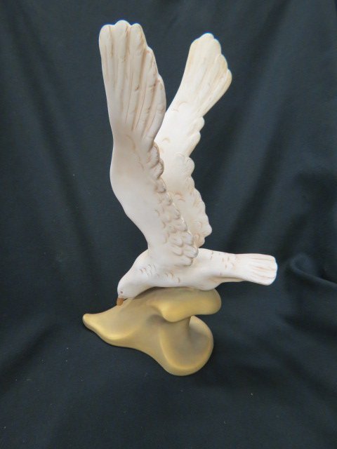 Royal Dux Porcelain Figurine of a Seagul,: satin finish, 17" tall, excellent....Royal Dux Porcelain has been produced since 1853, in the small town of Duchcov, located about two hours to the North West of Prague, the capital city of the recent