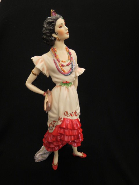 Cybis Porcelain Figurine "Carmen" in Spanish dress,: elaborate, 14 1/2" tall, excellent...Boleslaw Cybis was born on July 23, 1895 in Vilnius in Lithuania. He received various athletic awards for gymnastic excellence during his school days in Warsaw. In