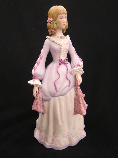 Cybis Porcelain Figurine of Jane Eyre,: fancy dress, lace collar, flowers in hair, 12 1/2", excellent...Boleslaw Cybis was born on July 23, 1895 in Vilnius in Lithuania. He received various athletic awards for gymnastic excellence during hi