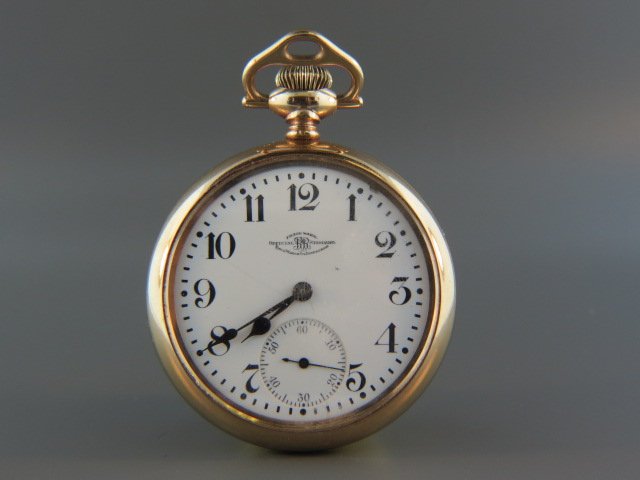 Ball Railroad Pocket Watch,: 19 jewels, gold-filled open face, #B261466, currently working...Ball watches are perhaps one of the best known, and certainly the most respected, names in railroad watches. However, they DID NOT make