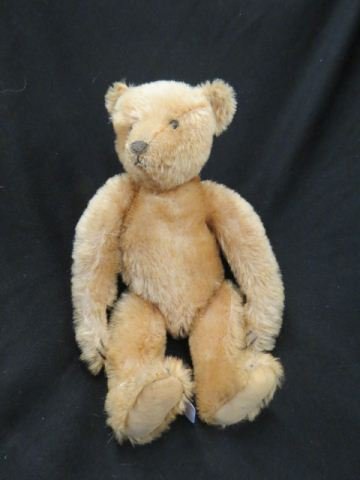 Antique Teddy Bear,: brown mohair, jointed, attributed to Stieff, 13".