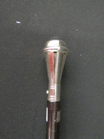 Mechanical Gadget Weapon Waling Stick,: pop-out spikes, ebony shaft, 36 3/4" long.