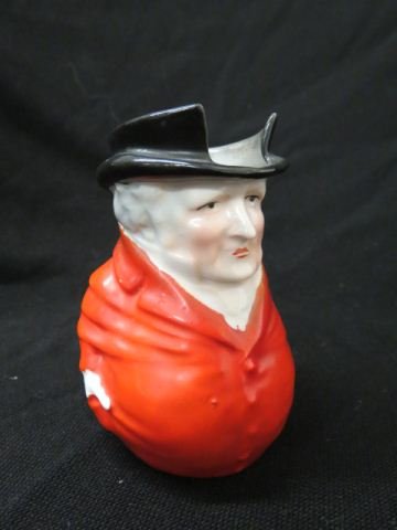 Royal Bayreuth Coachman Figural Creamer,: 4 1/4", excellent....HISTORY - The Royal Bayreuth factory has been the world's unparalleled leader in the production of porcelain for over 200 years. As the oldest Bavarian china firm under private ow