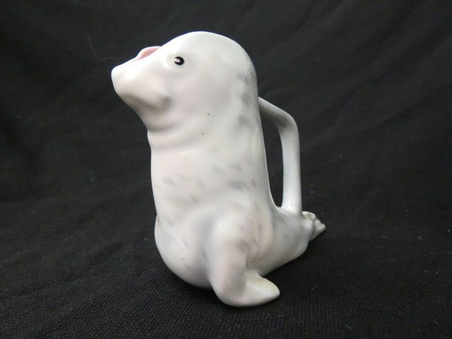 Royal Bayreuth Seal Figural Creamer,: 4", excellent...HISTORY - The Royal Bayreuth factory has been the world's unparalleled leader in the production of porcelain for over 200 years. As the oldest Bavarian china firm under private ownersh