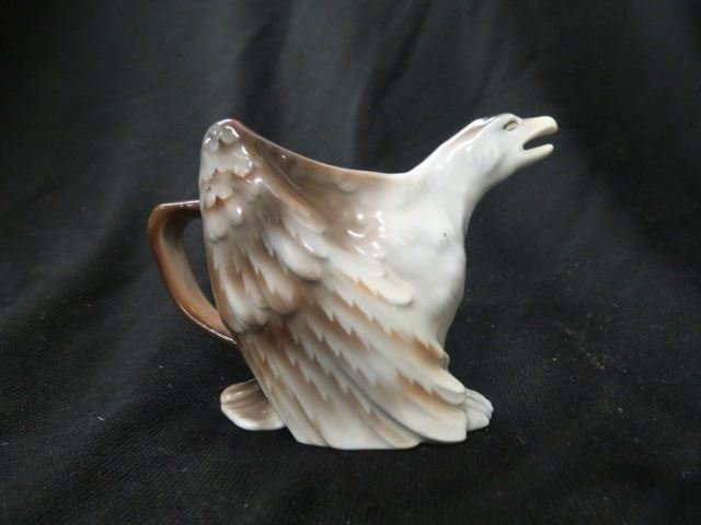Royal Bayreuth Eagle Figural Creamer,: 3 1/2", excellent.