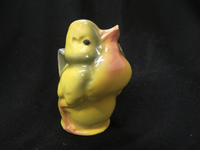 Royal Bayreuth Chick Figural Creamer,: 4", excellent...Royal Bayreuth is the name of a factory that was founded in Tettau, Bavaria, in 1794. It has continued to modern times. The marks have changed through the years. A stylized crest, the 