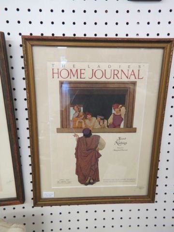 Maxfield Parrish, Print, "Sweet Nothings",: 1921, Ladies Home Journel, image area 14" x 10".
