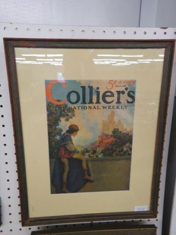 Maxfield Parrish, Print, 1929,: cover of Collier's magazine, image area approx. 13" x 9".