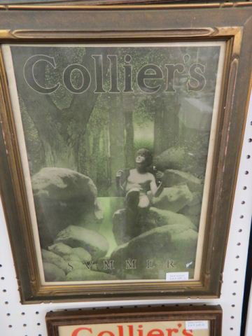 Maxfield Parrish, Print, "Summer",: cover for Collier's magazine, image area 15" x 11".