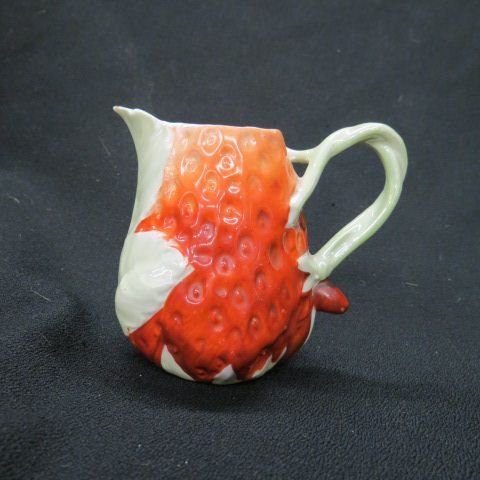 Royal Bayreuth Strawberry Figural Creamer,: 3 1/2", excellent.