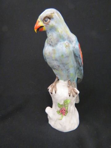 Meissen Porcelain Figurine of a Bird,: crossed swords mark, 10 1/2".