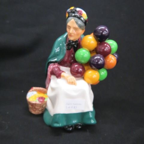 Royal Doulton Figurine "Old Balloon Seller",: HN #1315, 7 1/2", excellent.