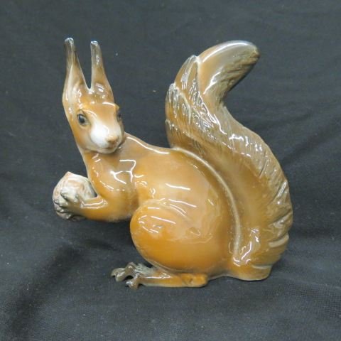 Rosenthal Porcelain Figurine of a Squirrel,: by Theodore Karner, 7", excellent.