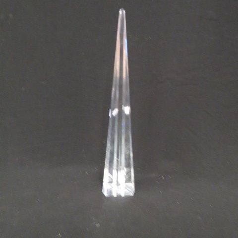 Baccarat Crystal Obelisk,: signed, 17 3/4", excellent.
