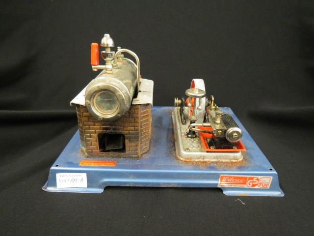 Wilesco Toy Steam Engine.: Wilesco Toy Steam Engine.