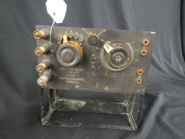 "Amplifier Valve, #1941,: Newton & Wright London.