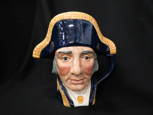 Large Royal Doulton Character Mug,: "Lord Nelson", D-6336, 7 1/4", excellent.