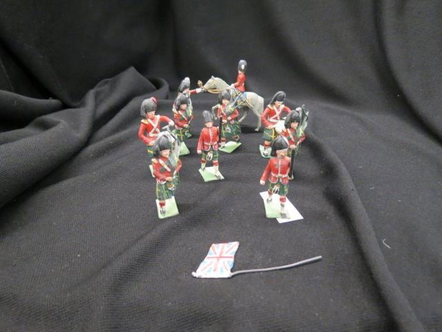 10 British Lead Soldiers,: 2 1/2", original paint.