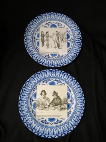 2 Royal Doulton "Gibson Girl" Plates,: 1901 seriesware, 10 1/2", excellent